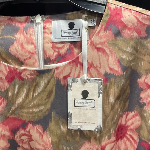 Grey Floral Dainty Jewells Dress - Picture 2 of 2